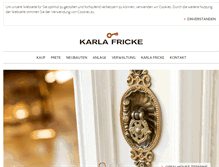 Tablet Screenshot of karla-fricke.de